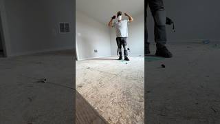 ASMR carpet prep 🔊 asmrsounds asmrvideo carpet flooring builder houstonrealestate fyp [upl. by Ayanej328]