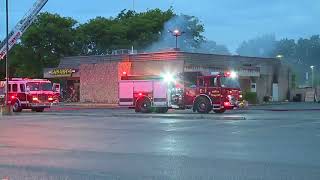 Fire breaks out at Canarys Family Restaurant in North Olmsted causing extensive damage [upl. by Sedinoel]