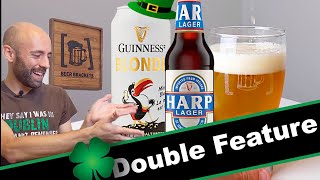 Harp Lager amp Guinness Blonde 🇮🇪  Review ☘️ St Paddys Double Feature [upl. by Meek]