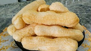 BISCOITO DE POLVILHO FRITONÃO ESTOURA E FICA DELICIOSO [upl. by Nairret]