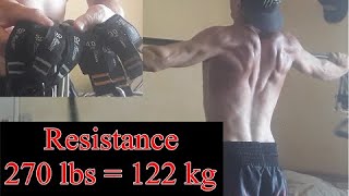 270 lbs  122 kg RESISTANCE BANDS TRAINING [upl. by Attenweiler]