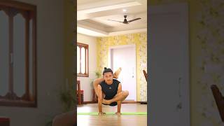 Omkarasana n Durvasana combination yoga yogapractice flexibility handstandflow asana [upl. by Enelrad]