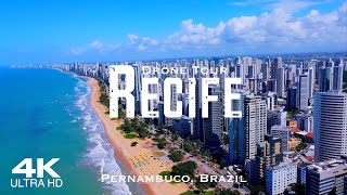 RECIFE 2024 🇧🇷 Drone Aerial 4K  Pernambuco Brazil Brasil [upl. by Megdal208]