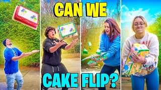 Cake Flipping Challenge Gone Wrong FV Family [upl. by Eillib]