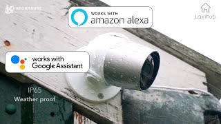 Cámara de seguridad WiFi Laxihub  O1 Compatible con Amazon Alexa y Google Assistant [upl. by Banyaz377]