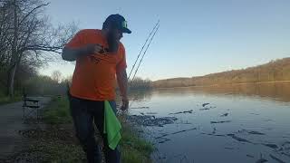 fishing high water at Brookville lake Indiana [upl. by Adnahs]