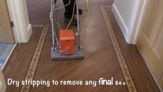 Karndean amp Amtico Floor Cleaning in Cardiff  How To Strip amp Seal  CSB Floor Care [upl. by Lartnom]