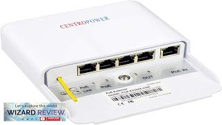 5 Port Outdoor POE SwitchExtenderBooster 60W 48V 101001000M POE Passthrough Switch Review [upl. by Towney728]