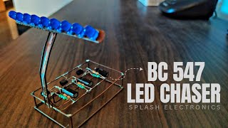 bc547 led chaser  How to make led chaser without ic  how to make led chaser  simple led chaser [upl. by Docilla472]