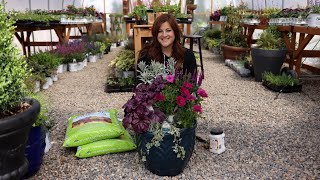 Planting a Container Full of Cool Colors 😍 🌿 Garden Answer [upl. by Bradford]