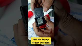 how to Repair Pre inked Stamps preinkstamprefill shorts [upl. by Eal]