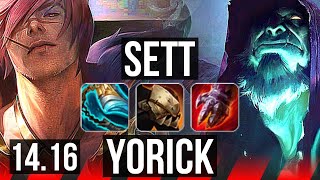 SETT vs YORICK TOP  1116 Legendary  EUW Diamond  1416 [upl. by Halihs]