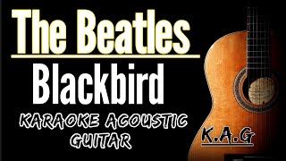 The Beatles  Blackbird Karaoke Acoustic karaoke lyrics acoustickaraoke [upl. by Sellma464]