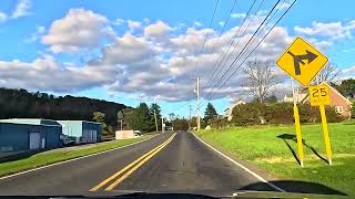 Driving from Lewistown to Lewisburg PA at sunset 10162024 [upl. by Airret324]