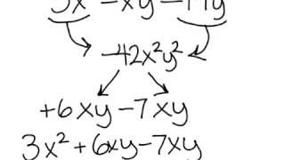 Factor AC Method and Grouping  Polynomial with two variables [upl. by Nithsa770]