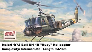 Italeri 172 Bell UH1B quotHueyquot Kit Review [upl. by Adnorrahs]