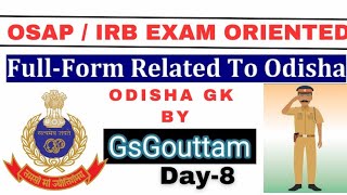 odishagk day8 osap irb odisha police importantquestions facts motivation [upl. by Traci]