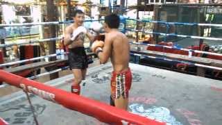 Pakorn and Sangmanee Sparing  13 Coins Gym [upl. by Hanser275]