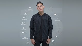 HELIO  Iwearzule Multifunctional Bomber Jacket [upl. by Olfe]