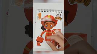 Firefighter Cartoon stickerbook [upl. by Anahsak]