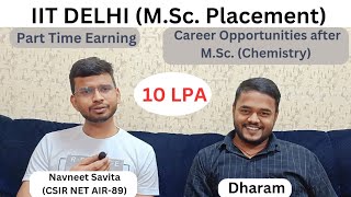 EdTECH PLACEMENT for MSc Chemistry  Opportunities after MSc Chemistry iitjam iitdelhi [upl. by Edahsalof]