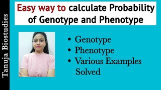 How to Calculate ProbabilityFrequency of Genotype and Phenotype  QuestionAnswers Solved Genetics [upl. by Iman]