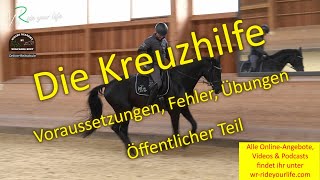 F173 1 Weiterreiten mit der Kreuzhilfe Reiterhilfen Schenkelhilfe amp Kreuzhilfe verstehen lernen [upl. by Yenalem]