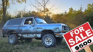 I Bought The CHEAPEST Dodge RamCharger  Will it run [upl. by Arvie621]