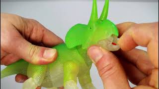 Beasts of the Mesozoic Zuniceratops glowinthedark action preview Dinosaur action figure [upl. by Lorens]