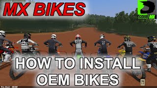 How to install OEM Bike mods in MX Bikes 2022 EASY [upl. by Eylrac626]