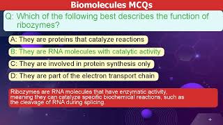 Biomolecules MCQs Ace Your Exam with This Quiz 🧠 biomolecules mcq quiz science biology s [upl. by Penn]