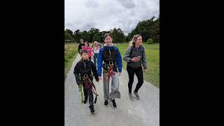 CRAZY 250m Zip Wire at Brockhole on Windermere Lake District [upl. by Aliwt]