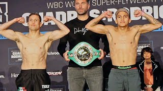 CARLOS CUADRAS VS JESSE quotBAMquot RODRIGUEZ  FULL WEIGH IN amp FACE OFF [upl. by Etnohc]