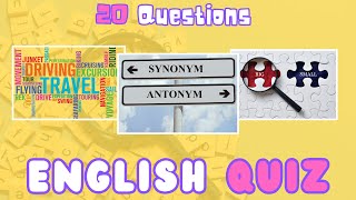 Test Your Vocabulary with This Easy Synonyms and Antonyms Quiz for Kids [upl. by Anas]