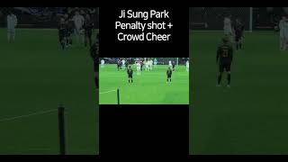 Park Ji Sung Penalty Shot  Crowd Cheer epl jisung highlights goals manchesterunited reaction [upl. by Alesandrini]