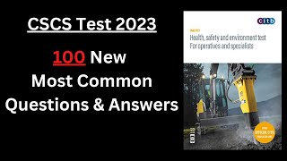 CSCS Test UK  100 New QampA  CSCS Card UK 2023  CITB health and safety Test 2023  CSCS Mock Test [upl. by Porcia11]