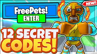 12 NEW SECRET FREE PETS CODES In Roblox Muscle Legends [upl. by Anstus]