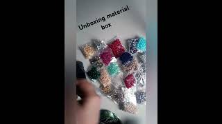 Unboxing the material box 👈👈👌🥰subscribetomychannel tutorial shorts diy support share 🙏🙏 [upl. by Eltsryk]