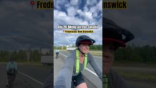 DAY 20 Biking across Canada  Moncton to Fredericton NB  bikepackingadventure bicycletouring [upl. by Zacharie]