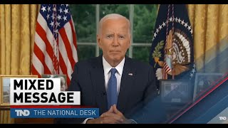 American react to President Bidens Oval Office address his reason for leaving race [upl. by Kenwee861]