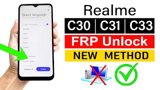 Realme C30C31C33 FRP Unlock Without Computer  Latest Update  2024 [upl. by Launce442]