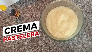 Paso a Paso 🍶👩🏽‍🍳🔸COMO Hacer Crema PASTELERA con huevos enteros Crema PASTELERA facil [upl. by Hunger]