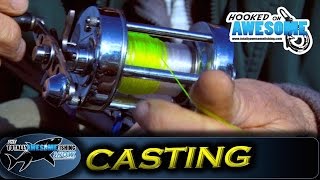 How to cast a fishing reel for beginners Multiplier Reel  TAFishing [upl. by Lav]