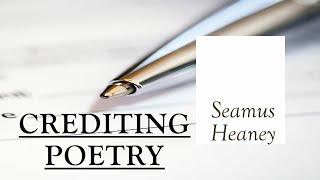 Crediting Poetry by Seamus HeaneySummary Malayalam Kaleidoscope Calicut University [upl. by Yoreel]