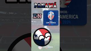 Panamá en la Copa América USA 2024 countryball copaamerica footballworldcup [upl. by Hartmann]