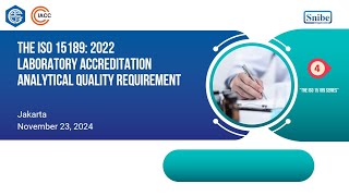 The ISO 15189 2022 Laboratory Accreditation 23 November 2024 [upl. by Gifford]