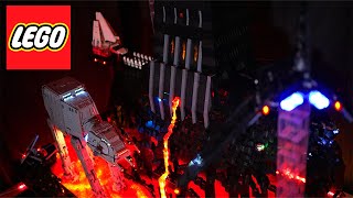 Massive LEGO Darth Vaders Castle on Mustafar [upl. by Einatsed436]