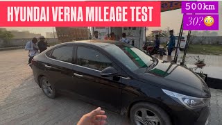 Hyundai Verna petrol mileage test  city and highway  automobile verna [upl. by Oisinoid]