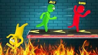 Playing a Deadly TREADMILL CHALLENGE Gang Beasts [upl. by Novyaj]