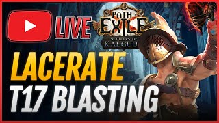 Patched T17 Time🔴LACERATE Gladiator Build PoE 325 [upl. by Aihsekyw]